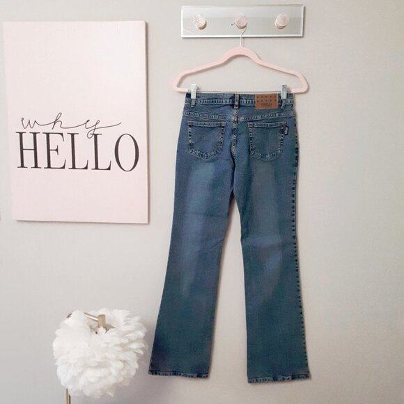 NWOT Frilli Exchange blue wash denim jeans w/ sequin & bead embellishments, 7 - Picture 5 of 13